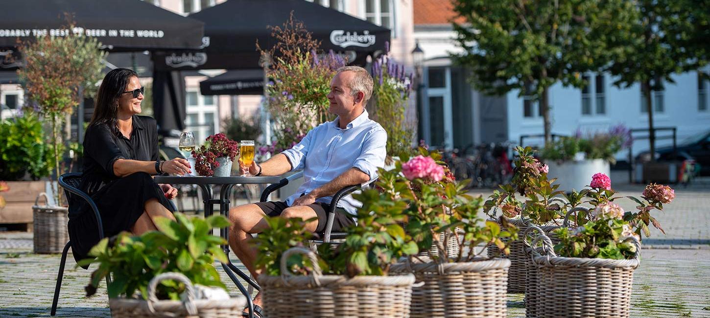 Lunch in Nytorv Square in Viborg