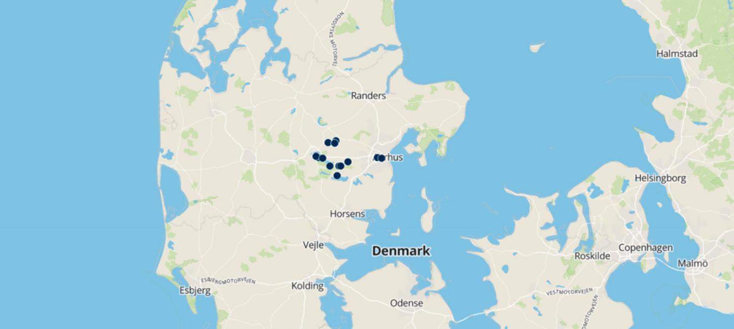 Map to cycling holiday with the famely