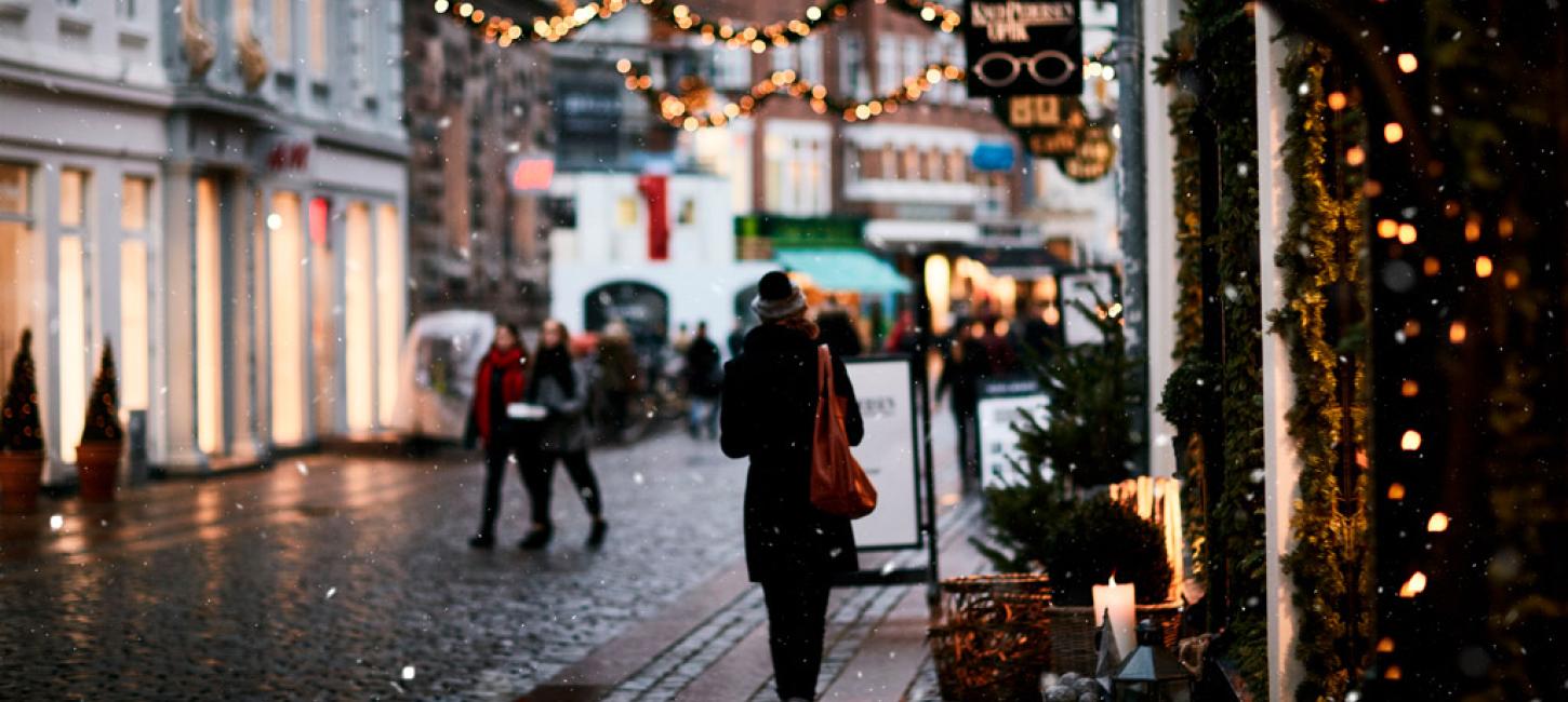 Juleshopping i Vestergade i Aarhus