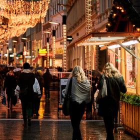 Shopping på Strøget i Aarhus