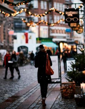 Juleshopping i Vestergade i Aarhus